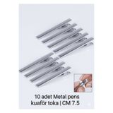SEVRU Metal Alüminyum Saç Pensi - Kuaför Klips, Toka, Makyaj Saç Tutucu 10 Adet