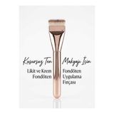SEVRU Profesyonel Make-up Fondöten, Allık ve Kontür Sabitleme Makyaj Fırçası