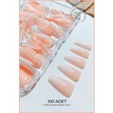 SEVRU Protez Takma Tırnak, Ten Rengi, Nail Art 100 Adet Ombre Balerin