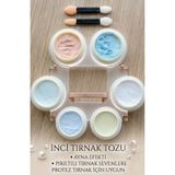 SEVRU Tırnak Tozu Ayna Efektli Krom İnci Tozu Seti, Kalıcı Oje, Protez Tırnak 6 Renkli Nail Art