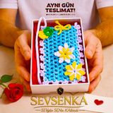 Sevsenka Aynı Gün Teslimat (Hediye Paketi ve Not Yazdırılabilir) Sessiz Fedakârlığın Simgesi Özel Tasarım Mini Çanta Bayramlık - Lila - 0