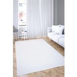 Sevser Halı Peluş Pofuduk Kesme Kaydırmaz Taban Halı Yolluk 20mm Yükseklik (beyaz) masalbeyaz-25