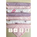 Sevza Kids %100 Pamuk 7'li Müslin Bebek Ağız Mendili Dreamy Collectıon Bulut Lıla