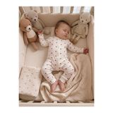 Sevza Kids Kırmızı Kalpli Tulum Body %100 Organik Pamuk 3-6-9 Ay