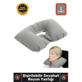 #Seyahat Ergonomik Konforlu Boyunluk Uçak Otobüs Otomobil Uyumlu Yumuşak Doku Şişme Seyahat Yastığı