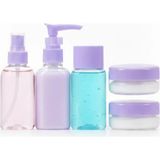 Seyahat Için 5’li Şeffaf Kozmetik Şişe Seti 30 ml - Çok Renkli