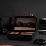 Seyahat Puro Humidor Çantası – 4 Kapasiteli, İspanyol Sedir Kaplamalı