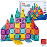 Seyahat Tipi Metal Kutulu Mini Magnetic Yapı Blokları 3D Puzzle 49 Parça