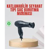 Seyahat Tipi Saç Kurutma Makinesi Katlanabilir Hafif Yapı