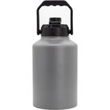 Seyahat Veya Kamp Için Yüksek Kapasite - Vakumlu Sızdırmaz Kapak - Paslanmaz Çelik Termos - 3800 ml - 3,2 lt - Gri