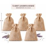 Seydişehir Yöresel Jüt Lavanta Kesesi 9*12 cm 5'li Set (2026 Mahsul)