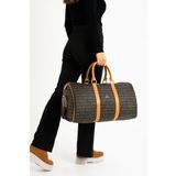 Seyehat Spor Çantası 38 Lt Kabin Boy Valiz 48*35 Cm El Valizi Vegan Deri Unisex 48*35 Cm Suni Deri