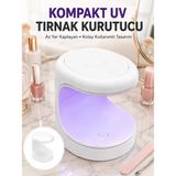 Seyehat Tipi Mini Oje Kurutucu Ultraviole Mor Işık Protez Tırnak Kurutucu Yeni Nesil Midastech - Çok Renkli