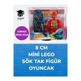 SEYFİ 8 CM Mini Yapı Oyuncak Sök Tak Figür, İron-Man, 3+ Yaş