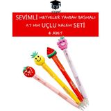 Seyfi Kırtasiye 0.7 Versatil Uçlu Kalem Seti Sevimli Meyveler 4 Adet - diğer - Çok Renkli