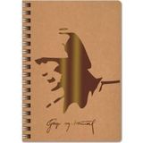 Seyfi Kırtasiye 16,5X22,5 cm 100 Yaprak Kareli Telli Atatürk Sert Karton Kapak Defter 70 gr Krem Renk Kağıt - Renkli - standart