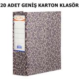 Seyfi Kırtasiye 20 Adet Geniş Karton Klasör Dosya Arşiv Klasörü Telgraf Klasör