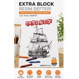 Seyfi Kırtasiye 35x50 cm Resim defteri 110 gr beyaz kağıt telli üstten açılır Eskiz Çizim blok