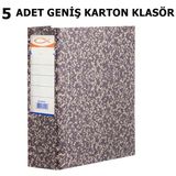 Seyfi Kırtasiye 5 Adet Geniş Karton Klasör Dosya Arşiv Klasörü Telgraf Klasör