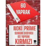 Seyfi Kırtasiye 60 Yaprak Kırmızı A4 Sunum Dosyası Noki Prime Yüksek Kalite Poşet Kalınlığı Yerli Üretim