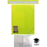 Seyfi Kırtasiye A4 Ebat Spiralli Sunum Dosyası 30 Yaprak Plastik Kapak - DİĞER