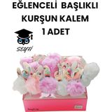 Seyfi Kırtasiye Eğlenceli Başlıklı Kurşun Kalem Ponpon Kalemler - standart - Çok Renkli