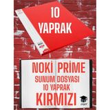 Seyfi Kırtasiye Kırmızı A4 Sunum Dosyası 10 Yaprak Yüksek Kalite Yerli Üretim