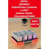 Seyfi Kırtasiye Pembe Tonları Metal Benzinli Kabartmalı Çakmak 1 Adet Rüzgar Geçirmez Tasarım