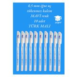 SEYFİKİRTASİYE 0.5 MM İĞNE UÇ TÜKENMEZ KALEM MAVİ RENK 10 ADET YENİ SERİ YENİ ÜRETİM TÜRK MALI PENSAN 2305 MAVİ