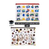 SEYFİKİRTASİYE 20X30 CM A4 EBAT KALIN PLASTİK FERMUARLI DOSYA 2 ADET