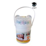 SEYFİKİRTASİYE 24 renk çevirmeli jel mum boya nova color plastik çantalı