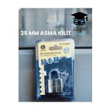 SEYFİKİRTASİYE 25 CMM ASMA KİLİT DOLAP KİLİDİ PASLANMAZ DARBEYE DAYANIKLI