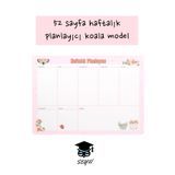 SEYFİKİRTASİYE 52 sayfa haftalık planlayıcı koala model Kopartılabilir sayfalar