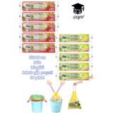 SEYFİKİRTASİYE 55x60 cm 10'lu büzgülü kokulu çöp poşeti 10 paket çöp torbası YERLİ ÜRETİM