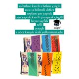 SEYFİKİRTASİYE A4 ebat Ayraçlı defter bölmeli kareli ve çizgili plastik kapak telli 20x30 cm