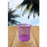 SEYFİKİRTASİYE Masaüstü File Metal Kalemlik 10 Cm Pembe