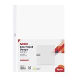 SEYFİKİRTASİYE Noki Eco Şeffaf Poşet Dosya 100 Adet 1 Paket