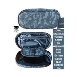SEYFİKİRTASİYE Oval Kalemlik Üstten Açılır Kaliteli Su Geçirmez Kumaş 5x10x23 cm kalem çantası kalem kutusu