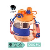 SEYFİKİRTASİYE Vagon Life 1000 ML Çocuk Su Matarası, Pipetli, Boyun Askılı, Turuncu