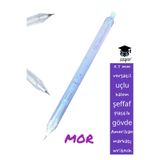 SEYFİKİRTASİYE Versatil Uçlu Kalem, 0.7 mm, Şeffaf Plastik Gövde, Mor, Writech