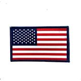Seyhan Amerika Bayrak Peç 11CM x 7 cm Arkası Cırtlı - Arma - Patch - Beyaz