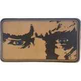 Seyhan Askeri Malzeme Atatürk Mavi Göz - Deri Peç - Arma - Leather Patch - Standart - Bej