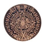 Seyhan Askeri Malzeme AZTEK MAYA TAKVİMİ Deri PEÇ - Arma - Patch 8 cm Çap