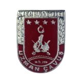 Seyhan Askeri Malzeme Cüzdan Rozeti - Uzman Çavuş KARA KUVVETLERİ Metalik Gri Metal Rozet