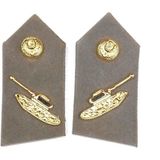Seyhan Askeri Malzeme Harici Subay Tank Spolet - Yaka Işareti - Standart - Gri