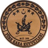 Seyhan Askeri Malzeme Kara Kuvvetleri Deri Peç - Arma - Leather Patch