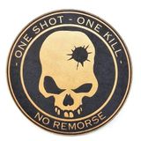 Seyhan Askeri Malzeme ONE SHOT ONE KILL DERİ PEÇ (KREM)