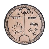 Seyhan Askeri Malzeme TENGRİ Gök Tanrı - Deri Peç - Arma - Türk Mitolojisi - Leather Patch