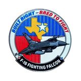Seyhan F-16 Figting Falcon Built Right - Bred to Fight PEÇ - Arma - TPU Patch