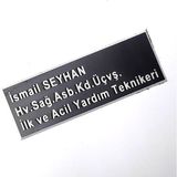 Seyhan Pleksi Yaka Isimliği - Mıknatıslı - Sağlık Personeli Isimliği